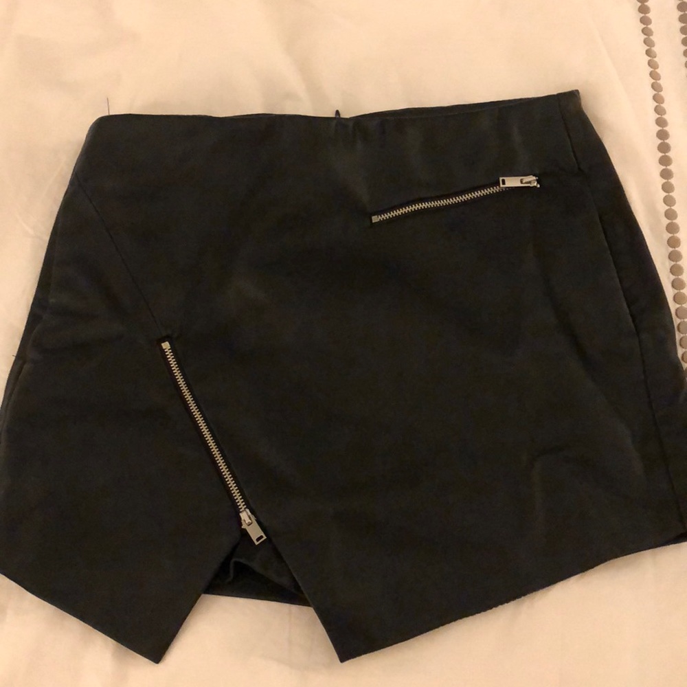 Zara leather skort